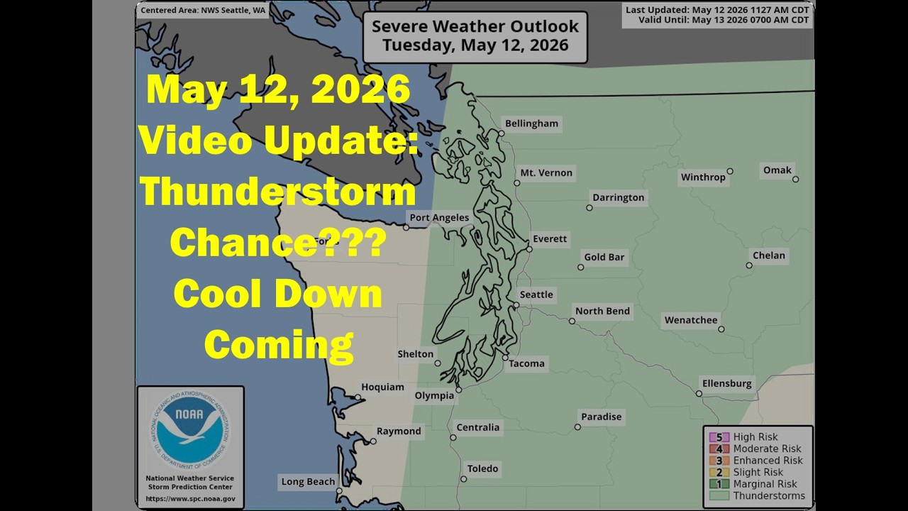 May 12, 2026 Thunderstorm Chance??? Cool Down Coming - YouTube