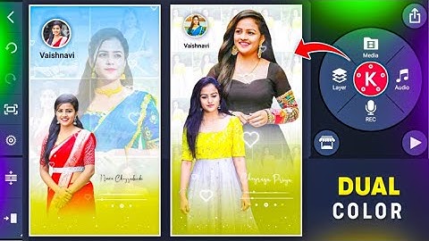 Full screen dual color amazing video editing in kinemaster || kinemaster video editing tutorial
