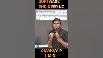 Software requirement specification |  Software engineering | Shivam sir
