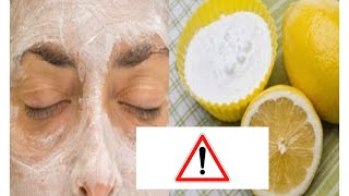 ️ ARRÊTEZ de mettre le Bicarbonate de soude + Citron sur le visage (Voici pourquoi)