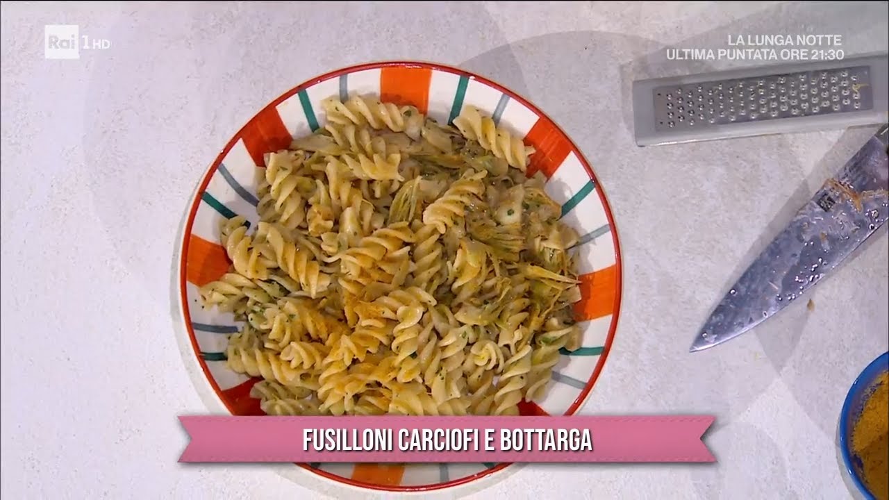 Fusilloni carciofi e bottarga - È sempre mezzogiorno - 31/01/2024