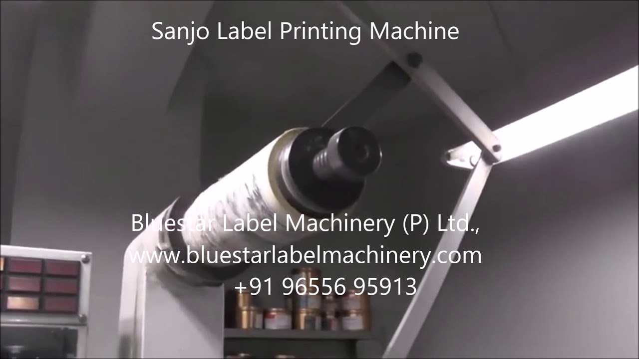 Sanjo Label Printing Machine Bluestar Label Machinery Sivakasi +91