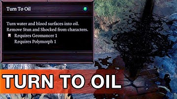 Turn To Oil - Divinity 2 [Crafted Skill]