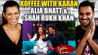 KOFFEE WITH KARAN - SHAHRUKH KHAN And ALIA BHATT | Rapid Fire Round REACTION!!