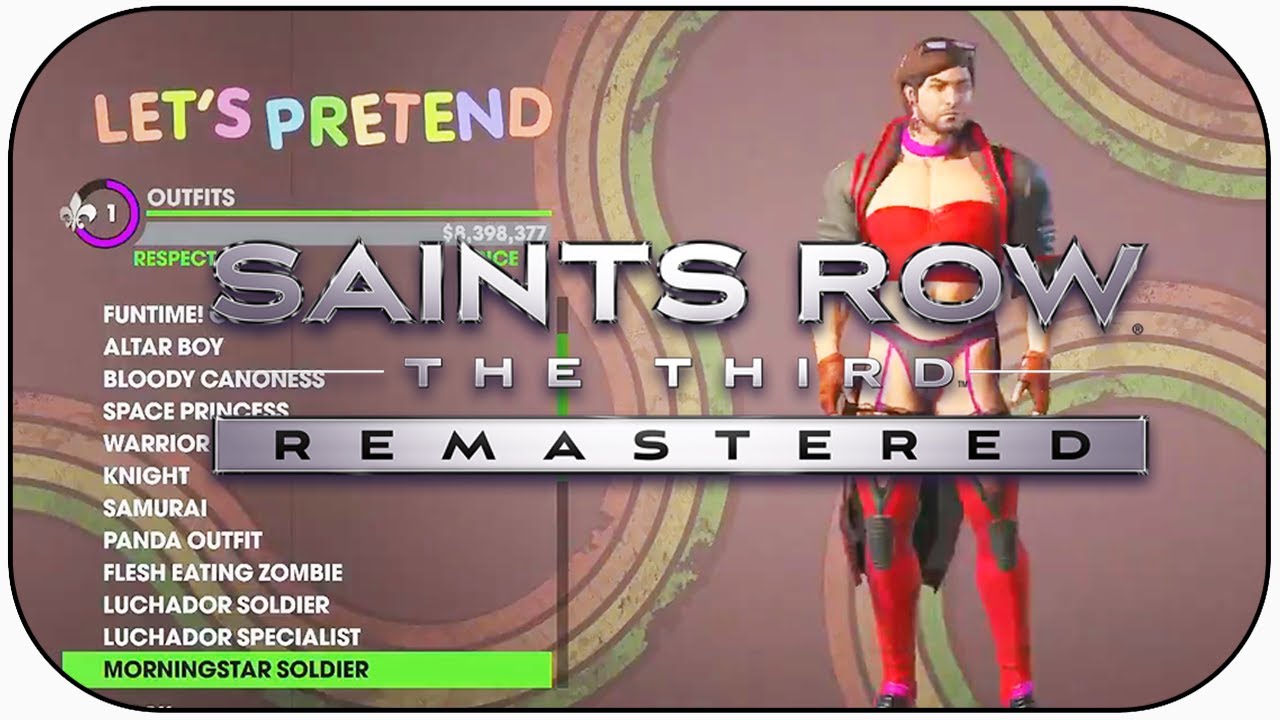 Saints Row 3 Remastered Character Customization Gameplay Xbox