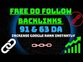 Free Do Follow Backlinks - High DA - (Instant Link Building)