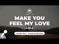 Make You Feel My Love - Adele (Lower Key - Piano Karaoke)