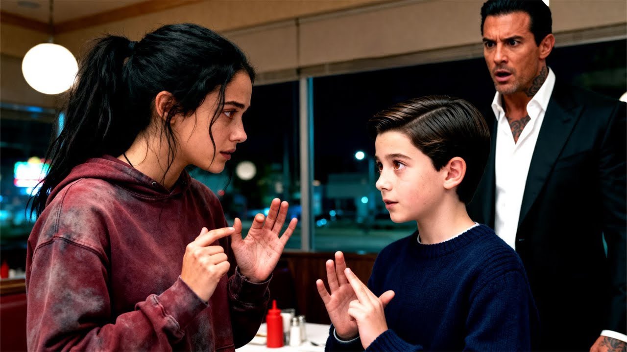 Sie sah, wie alle den stummen Sohn des Mafiabosses ignorierten — bis sie mit ihm in Zeichen sprach