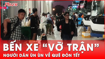 Chật cứng người dân tại các bến xe, ga tàu chờ di chuyển về quê đón Tết | Thời sự