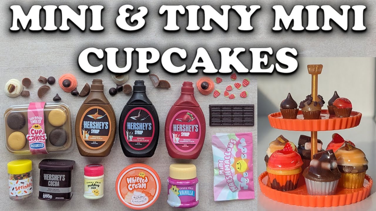 Mini & Tiny Mini Cupcakes Using Miniverse Hershey