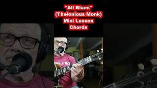 "All Blues" (Miles Davis) Mini Lesson Chords with The Professor #shorts