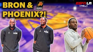 Could PHX draft Bronny for a shot at LeBron? - Travis & Sliwa