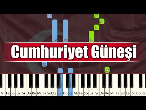Cumhuriyet Güneşi - Piyano - Akor Eşlikli