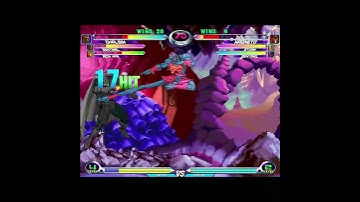MvC2 Dhalsim 70% unfly wall carry loop to flying screen deterioration relaunch K.O. combo 9/13/23