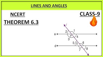 Lines and Angles  theorem:6.3 proof|| Chapter 6|| Ncert class 9th maths      #linesandangles