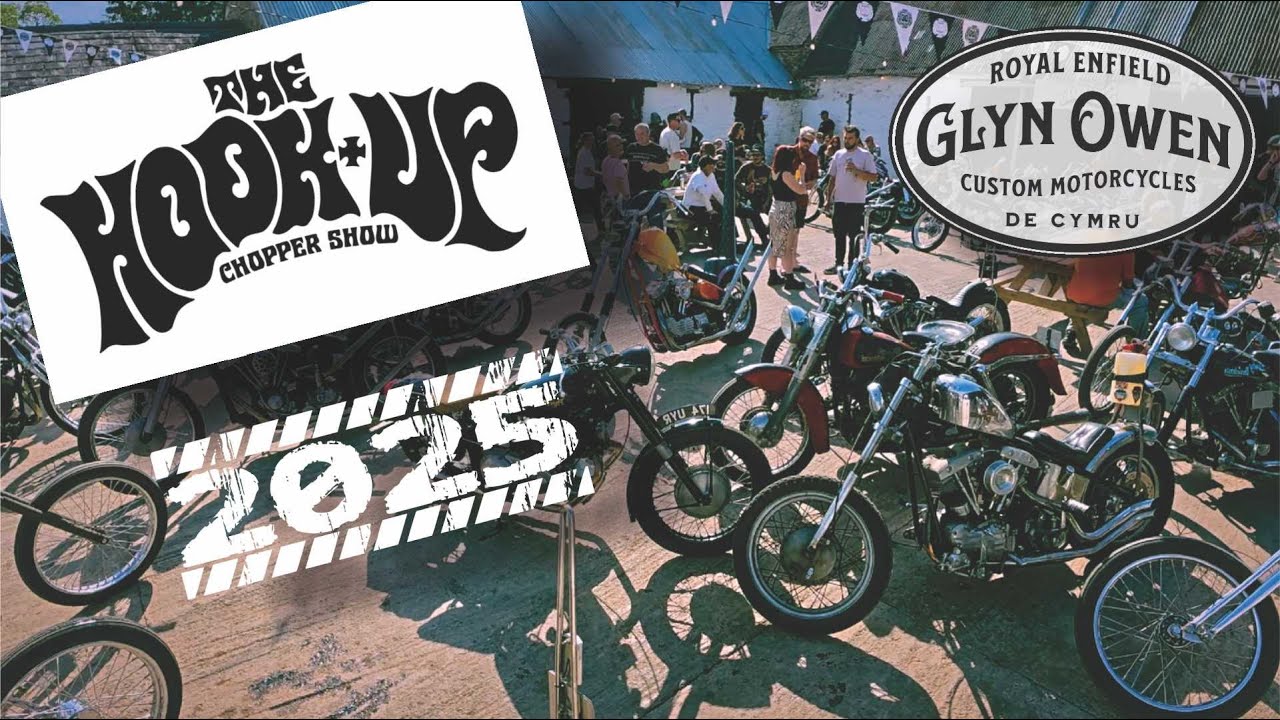 The HOOK UP Chopper Custom Show 2025 - Checking out the bikes and going on the ride out - Usk, Wales