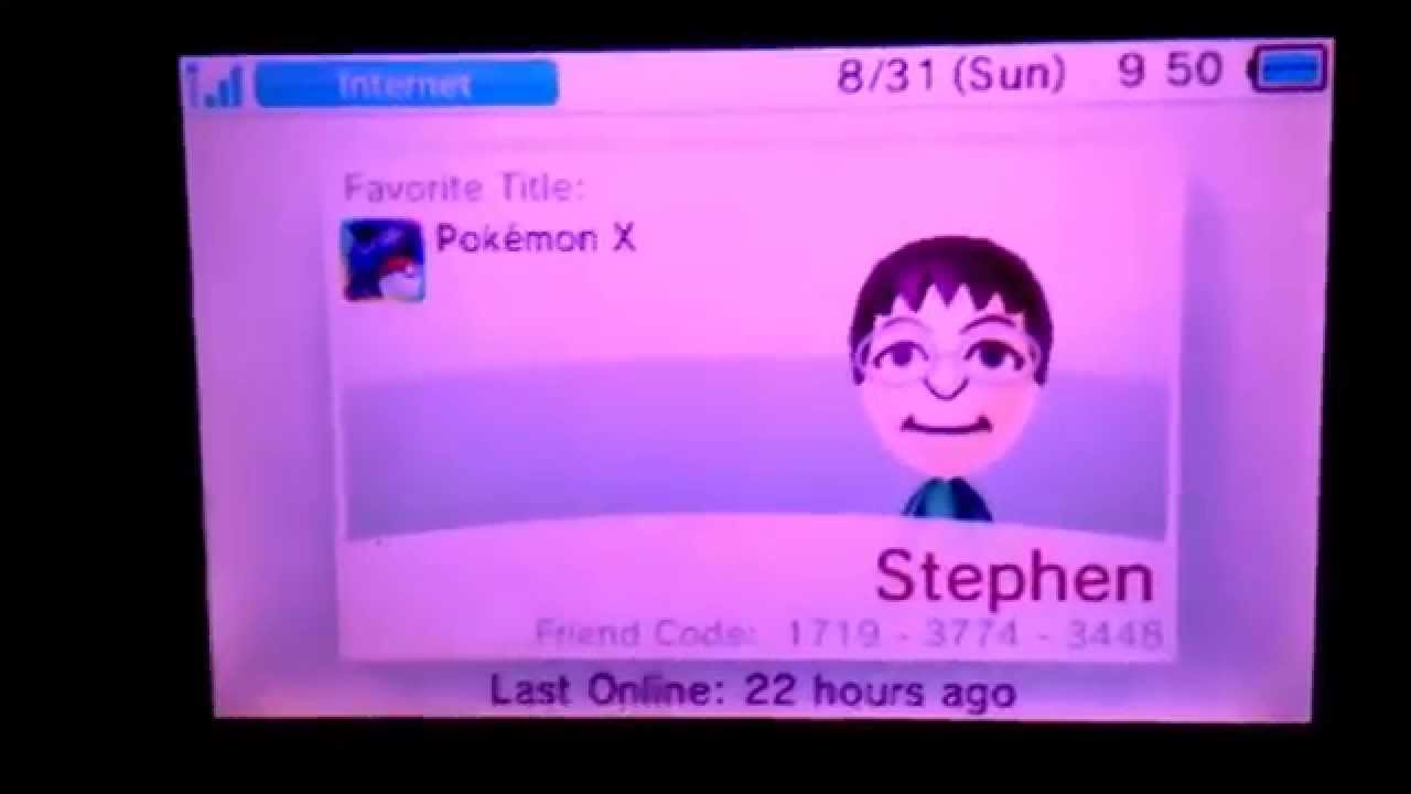 Nintendo 3ds xl friend list update 7 YouTube