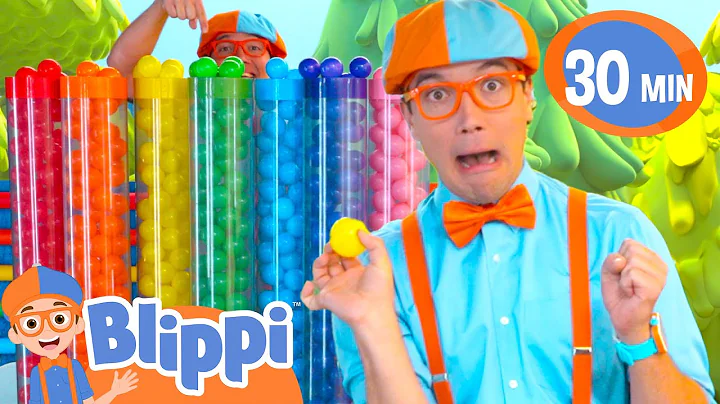 Blippi VS The Colored Balls |  Blippi and Meekah Best Friend Adventures | Educational Videos