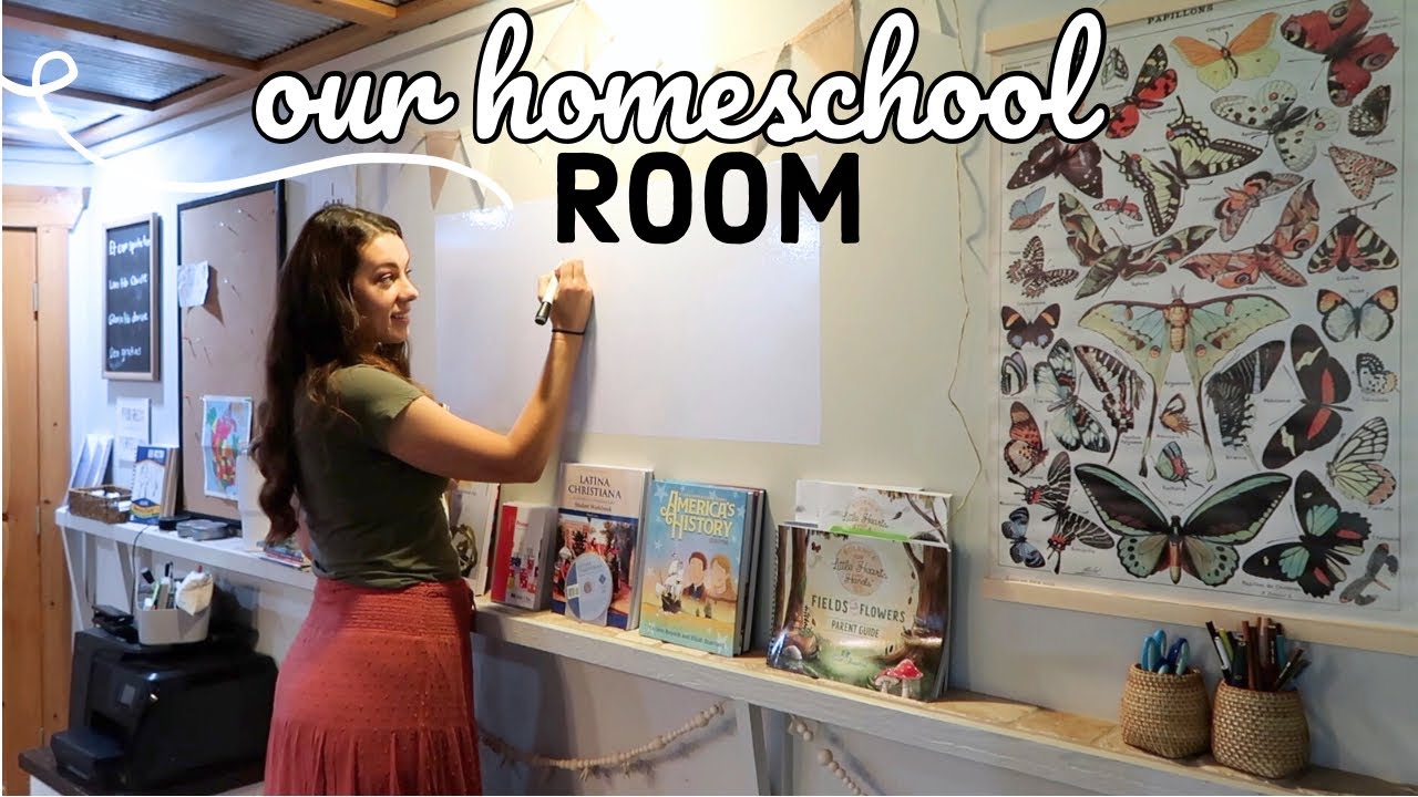 HOMESCHOOL ROOM TOUR! Large Family Homeschool Classroom MOM OF 6 YouTube