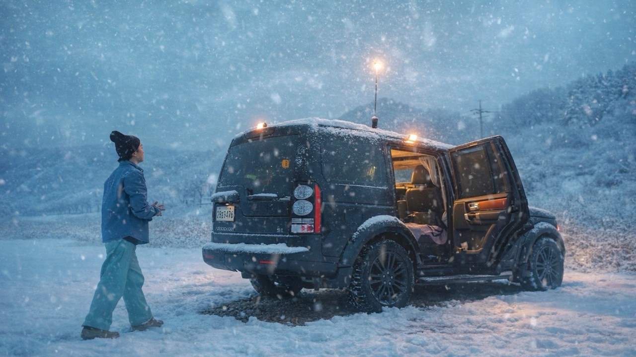 Провела 1 ночь и 2 дня в ослепительной снежной буре / Автокемпинг Discovery 4 ASMR