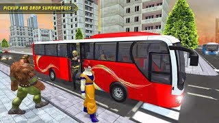 City Bus Driving : Superheroes Transport Simulator #HP Android Game Play screenshot 1