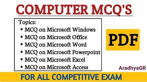 Computer MCQ