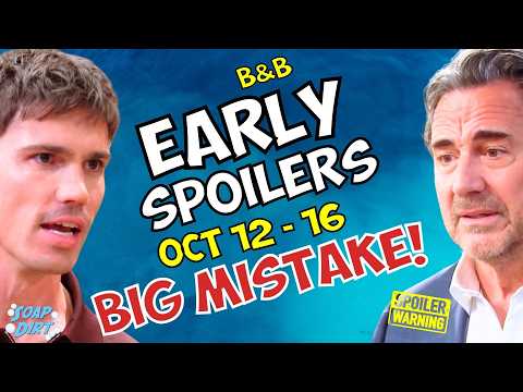 Bold and Beautiful Early Spoilers Oct 12-16: Finn ERUPTS & Ridge BLOWS IT! | Soap Dirt B&B