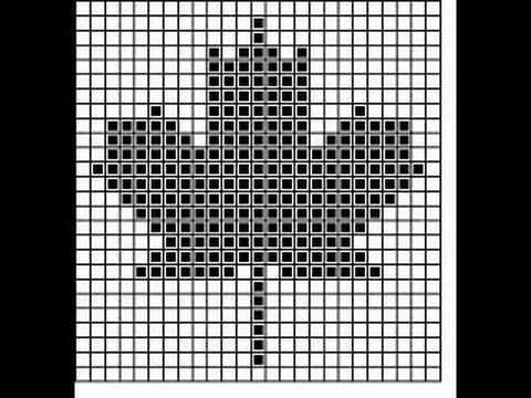 pattern of maple leaf (crochet) - YouTube