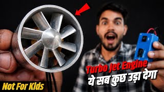 How To Make Real Turbo Jet Engine At Home - Not For Kids 🙏🤯