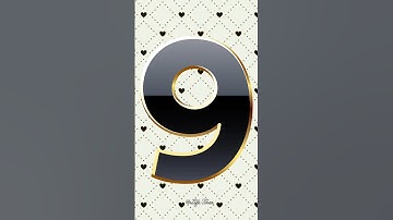 Lovely Black Numbers Countdown | 9 to 0 with Voice #10seconds #countdown #timer #shorts