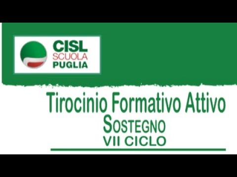 Webinar Presentazione TFA VII Ciclo