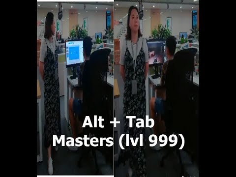 Funny Alt + Tab masters in the office compilation.