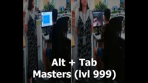 Funny Alt + Tab masters in the office compilation.