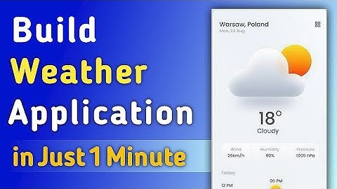 How to Build WEATHER Application in Just 1 Minute - Deep Writer
