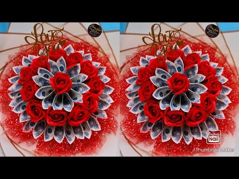 Video Hướng dẫn bó hoa bằng tiền (Tập 44) | Cách làm hoa... - youtube