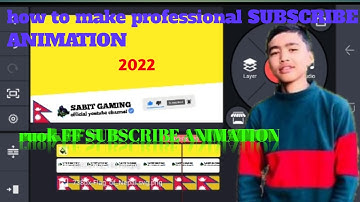 how to make subscribe  animation / make subscribe ANIMATION Like  ruok FF// subscribe ANIMATION