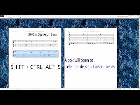 Hide/Show staves instrument Sibelius
