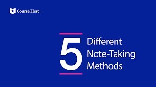 5 Different Note-Taking Methods