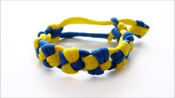 How to make "Double Cross Knot" paracord bracelet   Mad Max style