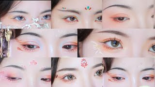 Trang điểm mắt, vẽ chu sa cổ trang Trung| Chinese ancient eyes makeup- Nhã Di Các.
