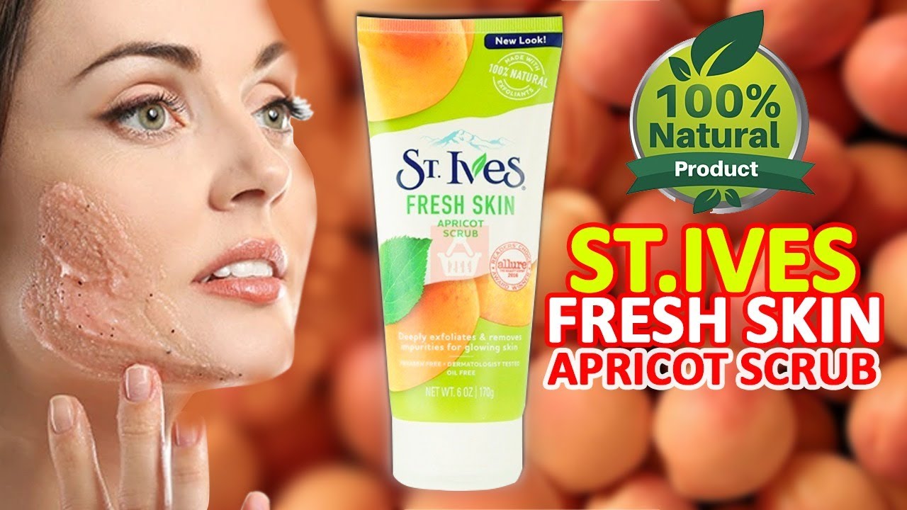 St.Ives Fresh Skin Apricot Scrub 100 Natural YouTube