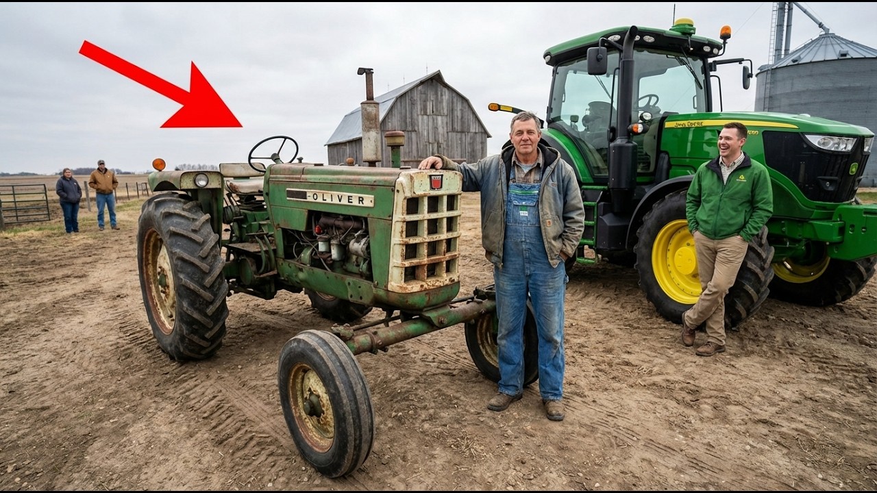The JD Dealer Bet $1,000 His New Tractor Would Beat the Old Oliver — But Gets Shocked