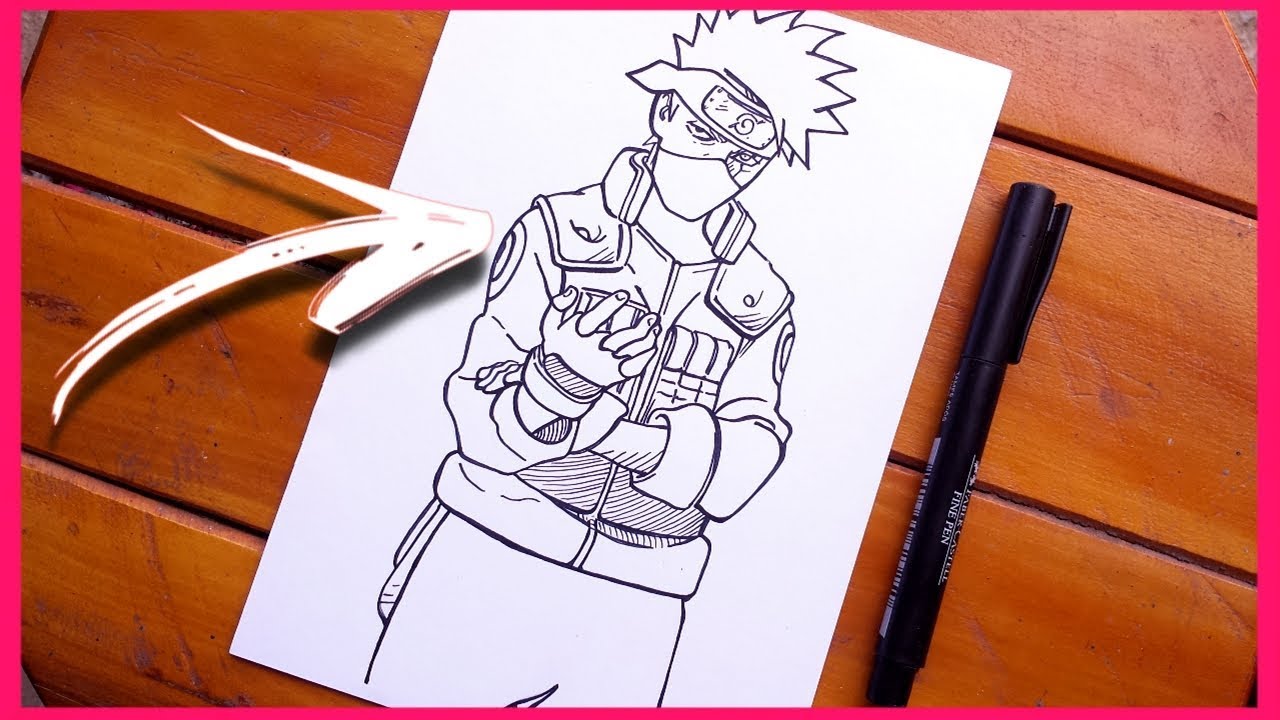 Como Desenhar o Kakashi Hatake de Naruto - Passo a Passo 