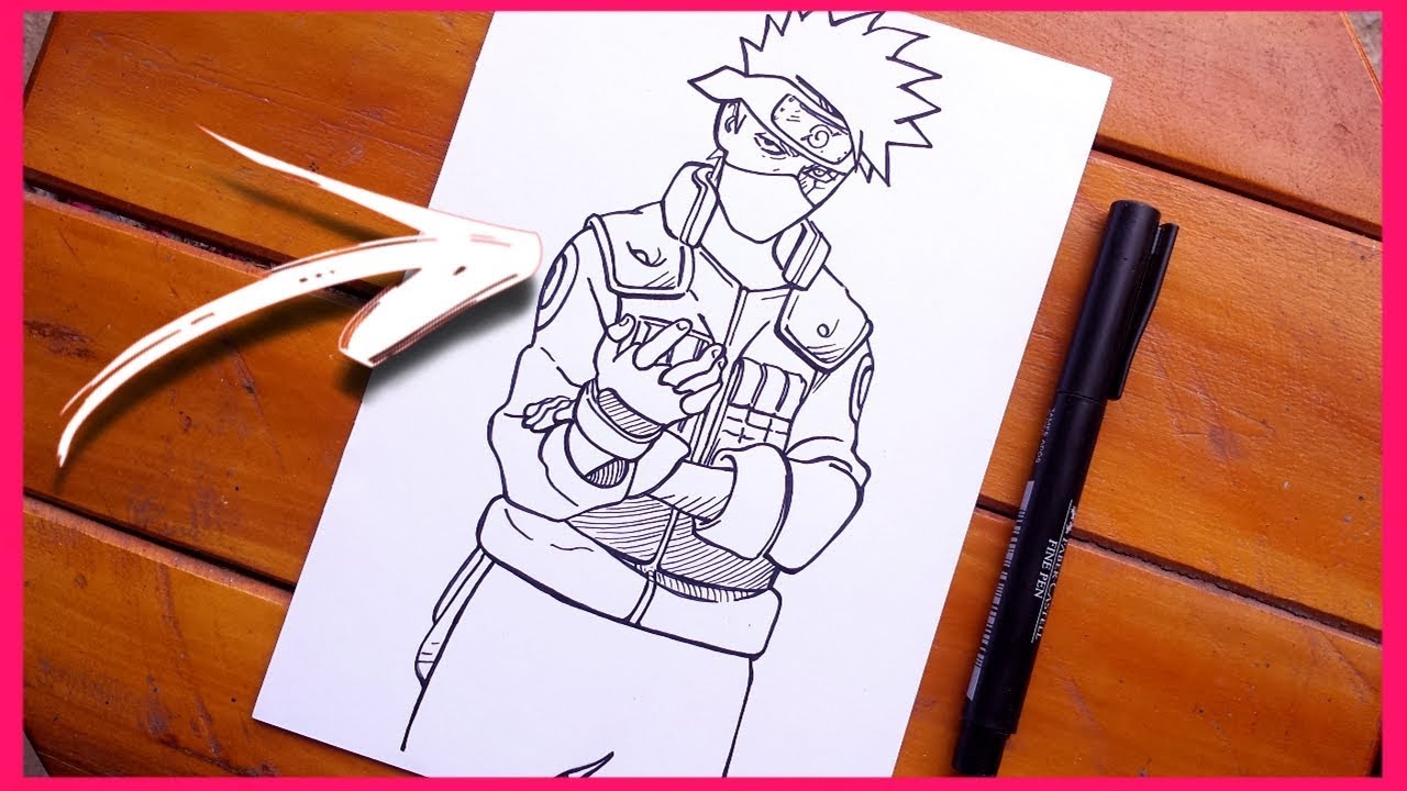 como desenhar o kakashi corpo inteiro｜Pesquisa do TikTok