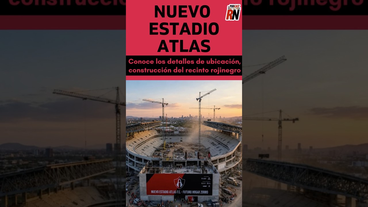 🚨🏟️ ¡#Atlas tendrá NUEVO ESTADIO! 🔴⚫️ Conoce ubicación, capacidad, nombre y firma arquitectónica
