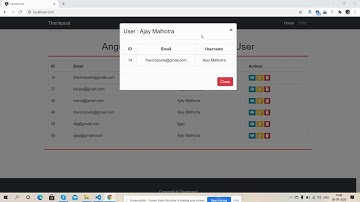 Angular 10 Crud Tutorial For Beginners - View User