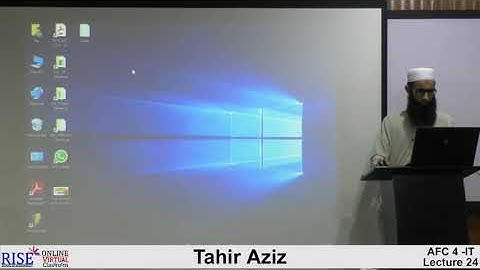 CA AFC 04 IT by Sir Tahir Aziz Lecture # 3