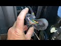 How to run speaker wires in car door jamb that is blocked by a plug