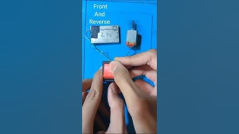 How to make DC Motor Controller/Front And Reverse/Dpdt switch/DC Motor