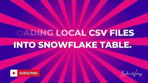 Data Loading from Local CSV file to a Snowflake Table Using Snowflake UI